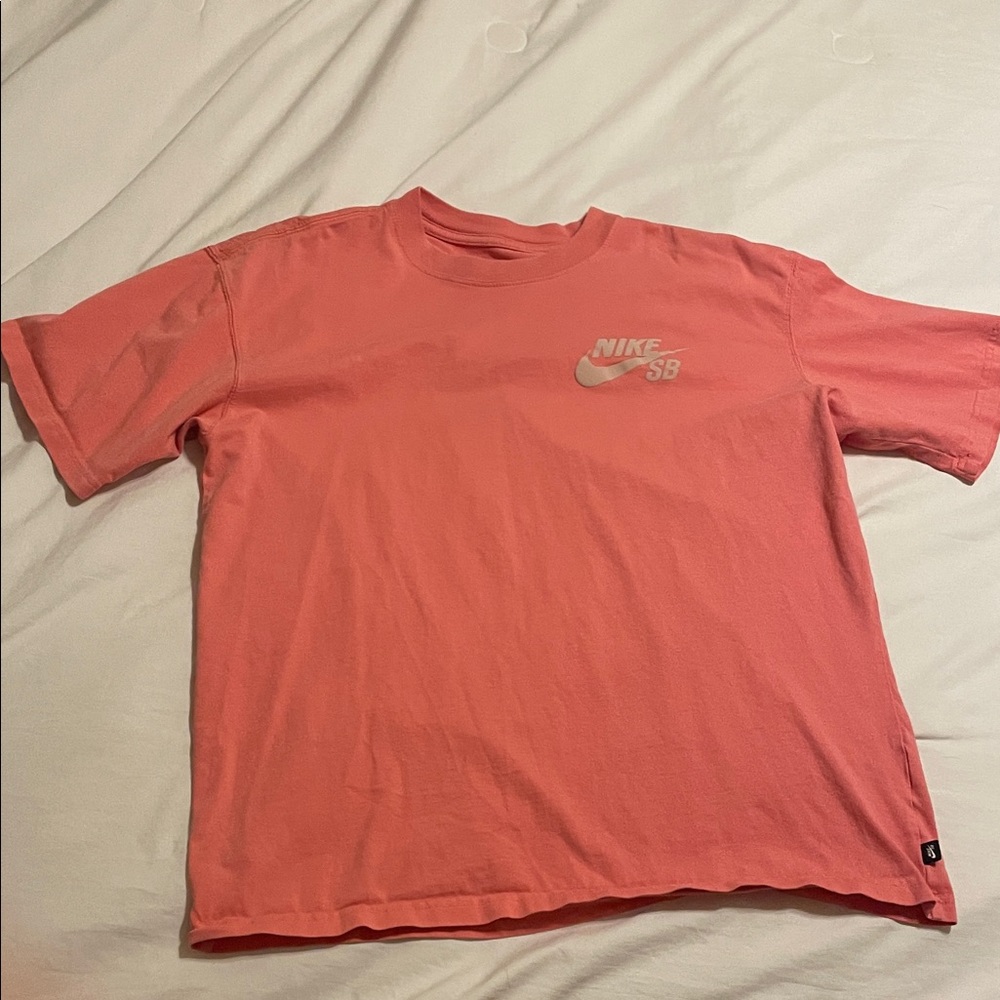 Nike SB Pink Tee with Logo